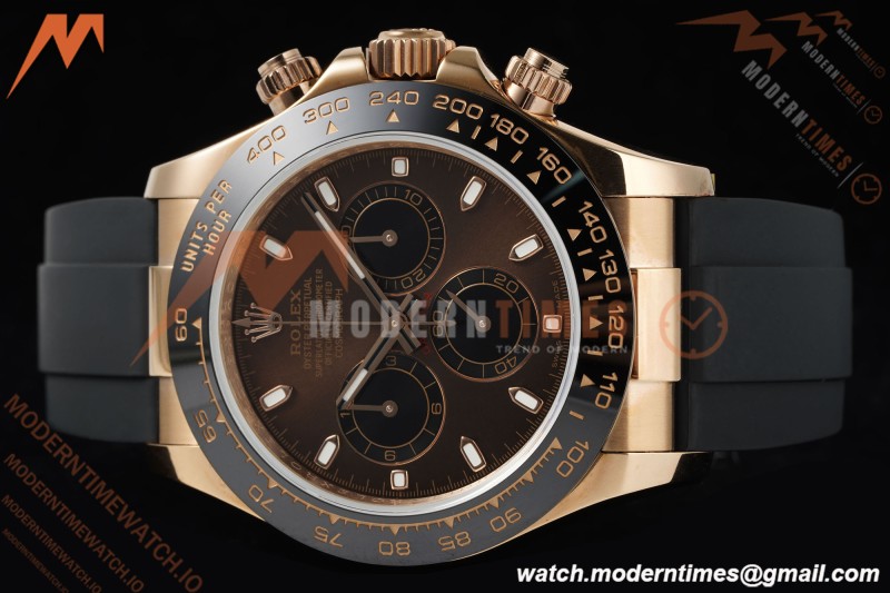 Rolex - Daytona 116515LN 40mm Tungsten Gain Weight RG/RU Brn/Blk/Stk QF V11 SH4130