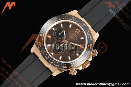 Rolex - Daytona 116515LN 40mm Tungsten Gain Weight RG/RU Brn/Blk/Stk QF V11 SH4130