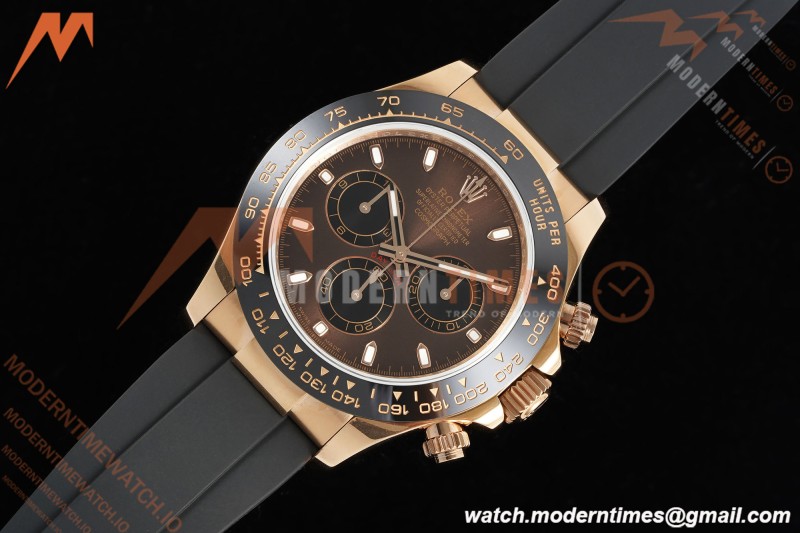Rolex - Daytona 116515LN 40mm Tungsten Gain Weight RG/RU Brn/Blk/Stk QF V11 SH4130