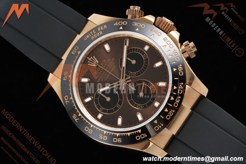 Rolex - Daytona 116515LN 40mm Tungsten Gain Weight RG/RU Brn/Blk/Stk QF V11 SH4130