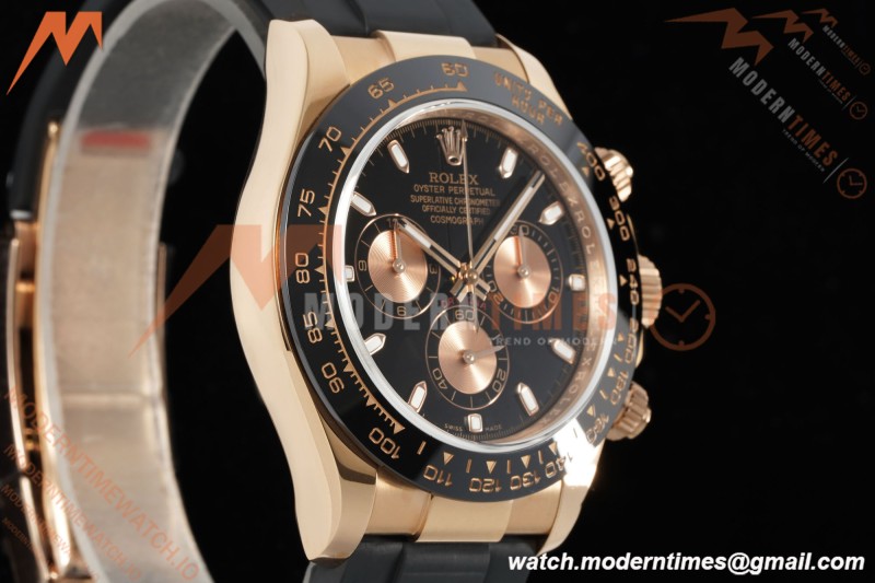 Rolex - Daytona 116515LN 40mm Tungsten Gain Weight RG/RU Blk/Gold/Stk QF V11 SH4130