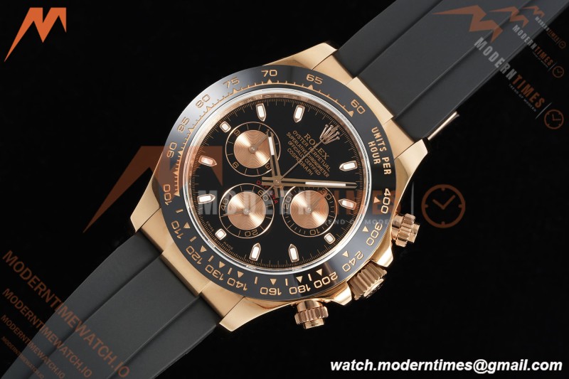Rolex - Daytona 116515LN 40mm Tungsten Gain Weight RG/RU Blk/Gold/Stk QF V11 SH4130