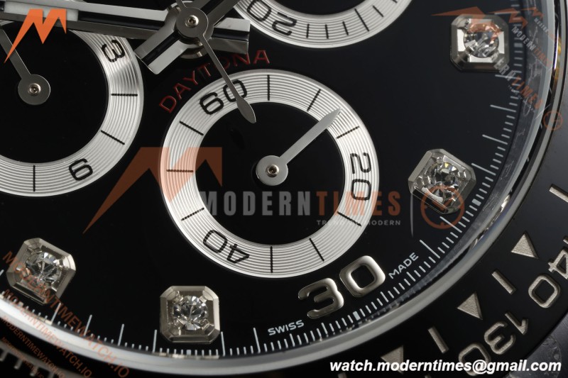 Rolex - Daytona 116519LN 40mm Tungsten Gain Weight SS/RU Blk/Dia QF V11 SH4130 | 롤렉스 - 데이토나 116519LN 40mm 텅스텐 게인 웨이트 SS/RU 블랙/다이아 QF V11 SH4130