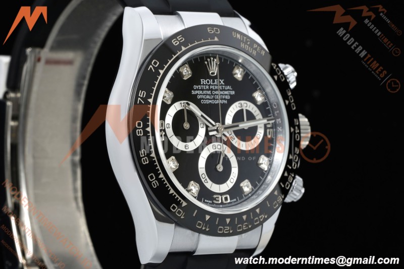 Rolex - Daytona 116519LN 40mm Tungsten Gain Weight SS/RU Blk/Dia QF V11 SH4130 | 롤렉스 - 데이토나 116519LN 40mm 텅스텐 게인 웨이트 SS/RU 블랙/다이아 QF V11 SH4130
