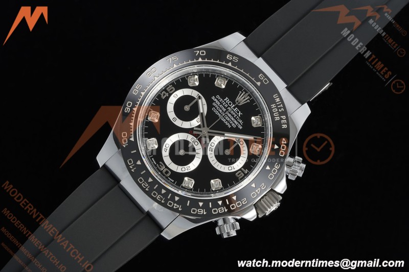 Rolex - Daytona 116519LN 40mm Tungsten Gain Weight SS/RU Blk/Dia QF V11 SH4130 | 롤렉스 - 데이토나 116519LN 40mm 텅스텐 게인 웨이트 SS/RU 블랙/다이아 QF V11 SH4130