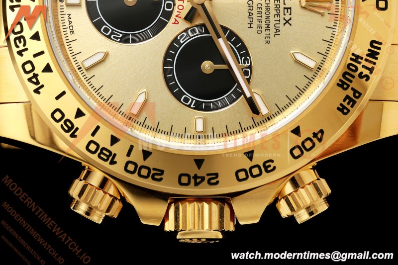Rolex - Daytona 126508 40mm Gain Weight YG/YG Gold/Blk/Stk VSF V3 DD4131
