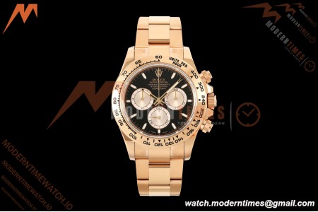 Rolex - Daytona 126505 40mm Gain Weight RG/RG Blk/Silv/Stk VSF V3 DD4131