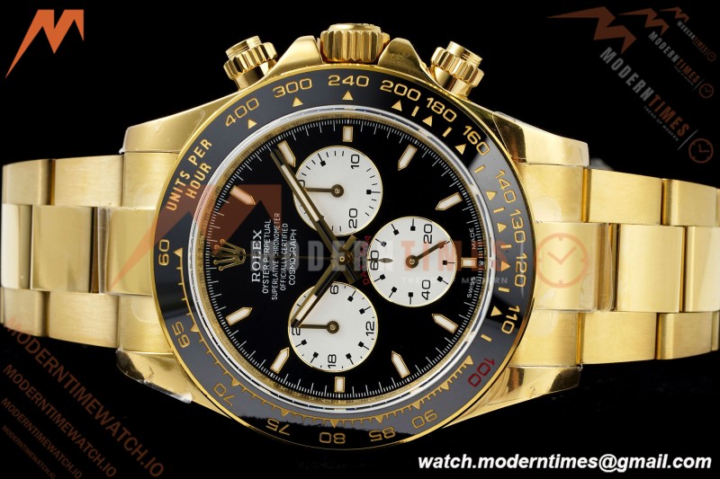 Rolex - Daytona 126528LN Le Mans 40mm 904L Ceramic YG/YG Blk/Stk QF V5 SH4132 | 롤렉스 - 데이토나 126528LN 르망 40mm 904L 세라믹 YG/YG 블랙/스틸 QF V5 SH4132