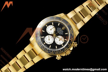 Rolex - Daytona 126528LN Le Mans 40mm 904L Ceramic YG/YG Blk/Stk QF V5 SH4132