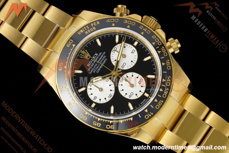 Rolex - Daytona 126528LN Le Mans 40mm 904L Ceramic YG/YG Blk/Stk QF V5 SH4132 | 롤렉스 - 데이토나 126528LN 르망 40mm 904L 세라믹 YG/YG 블랙/스틸 QF V5 SH4132