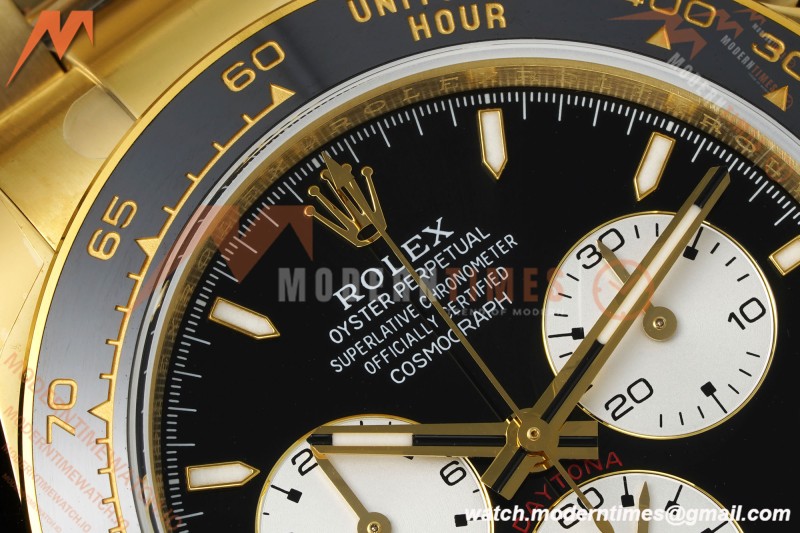 Rolex - Daytona 126528LN Le Mans 40mm 904L Ceramic YG/YG Blk/Stk QF V5 SH4132 | 롤렉스 - 데이토나 126528LN 르망 40mm 904L 세라믹 YG/YG 블랙/스틸 QF V5 SH4132