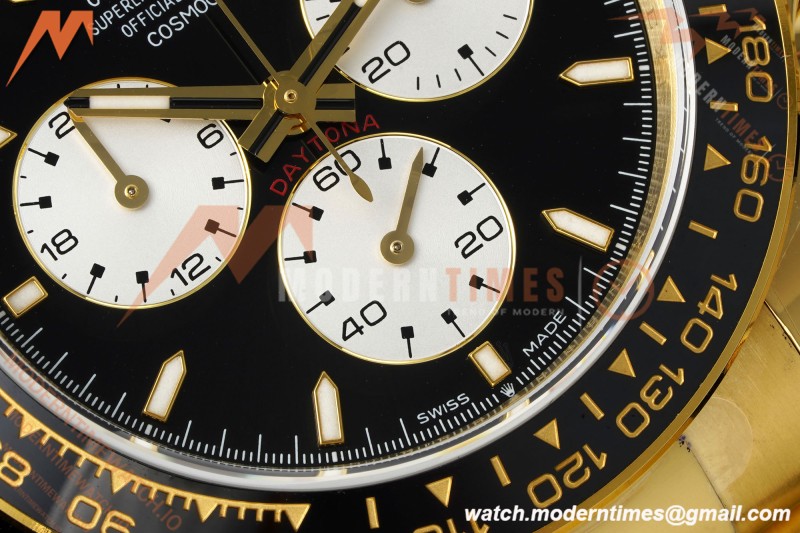 Rolex - Daytona 126528LN Le Mans 40mm 904L Ceramic YG/YG Blk/Stk QF V5 SH4132 | 롤렉스 - 데이토나 126528LN 르망 40mm 904L 세라믹 YG/YG 블랙/스틸 QF V5 SH4132