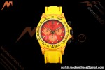 Rolex - Daytona DiW Volcano 40mm Yellow Carbon Fiber FC/NY Red Dial DIWF DD4801 | 롤렉스 - 데이토나 DiW 볼케이노 40mm 옐로우 카본 파이버 FC/NY 레드 다이얼 DIWF DD4801