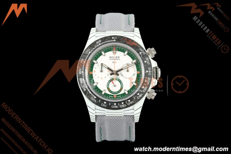 Rolex - Daytona 40mm DiW Alpine White Carbon Fiber FC/NY Green/White Dial DIWF DD4801 | 롤렉스 - 데이토나 40mm DIW 알파인 화이트 카본 파이버 FC/NY 그린/화이트 다이얼 DIWF DD4801