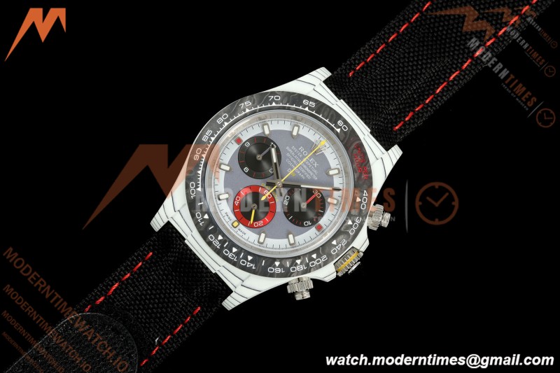 Rolex - Daytona 40mm DiW OCELLARIS White Carbon Fiber FC/NY White/Gray Dial DIWF DD4801