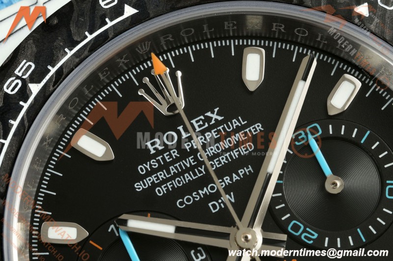 Rolex - Daytona 40mm DiW Racing Blue White Carbon Fiber FC/NY Black Dial DIWF DD4801