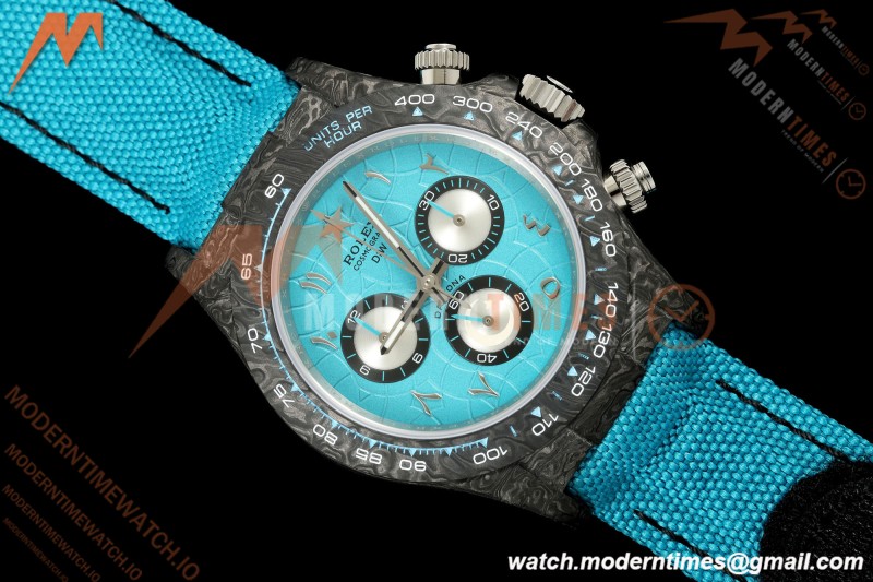 Rolex - Daytona 40mm DiW Ramadan CL Black Carbon Fiber FC/NY Blue Arabic Dial DIWF DD4801
