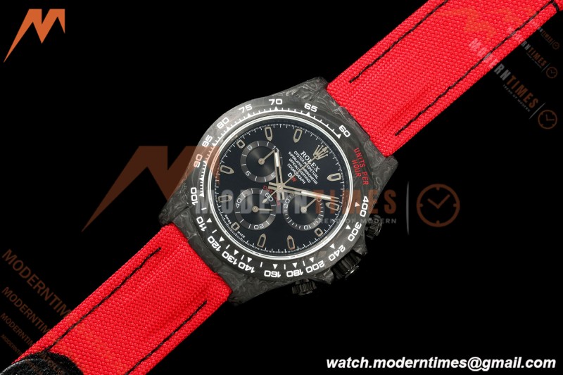 Rolex - Daytona 40mm DiW Red Edition Black Carbon Fiber FC/NY Black Dial N6F SA4130