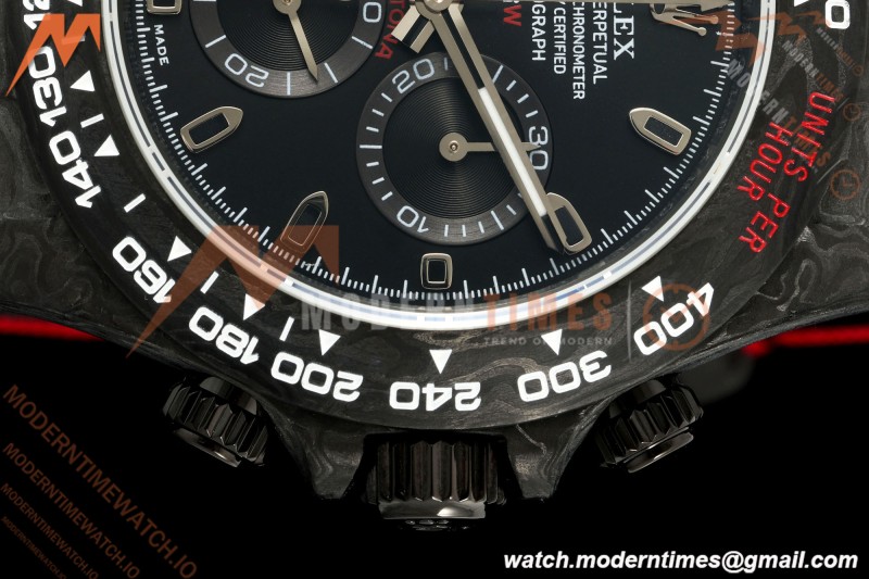 Rolex - Daytona 40mm DiW Red Edition Black Carbon Fiber FC/NY Black Dial N6F SA4130