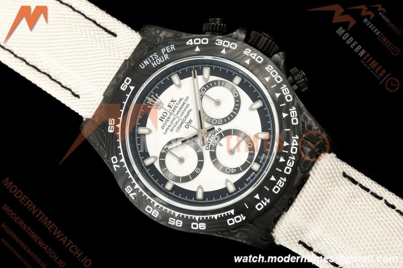 Rolex - Daytona 40mm DiW Cream V2 Black Carbon Fiber FC/NY White Dial N6F SA4130