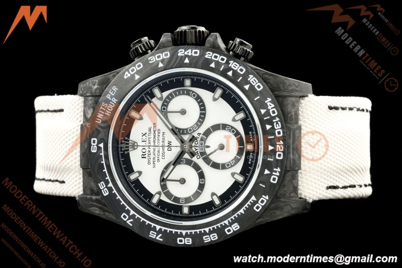 Rolex - Daytona 40mm DiW Cream V2 Black Carbon Fiber FC/NY White Dial N6F SA4130