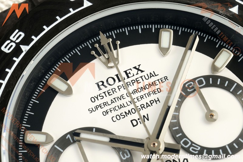 Rolex - Daytona 40mm DiW Cream V2 Black Carbon Fiber FC/NY White Dial N6F SA4130