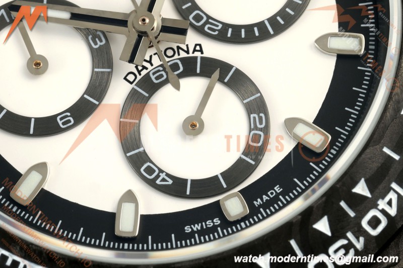 Rolex - Daytona 40mm DiW Cream V2 Black Carbon Fiber FC/NY White Dial N6F SA4130
