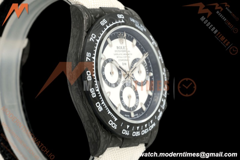 Rolex - Daytona 40mm DiW Cream V2 Black Carbon Fiber FC/NY White Dial N6F SA4130