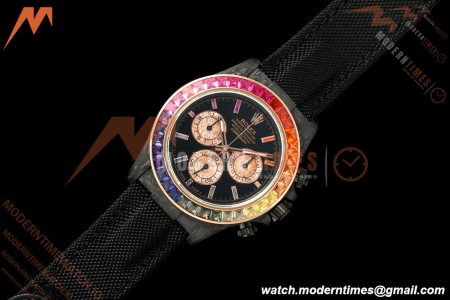 Rolex - Daytona Rainbow Black Carbon 40mm FC/NY Black/Dia Sonic SA4130