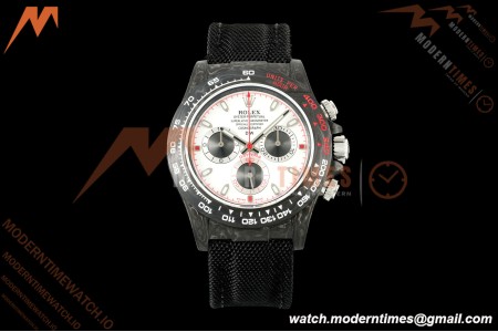 Rolex - Daytona 40mm DiW Speedster White Black Carbon Fiber FC/NY White Dial N6F SA4130 | 롤렉스 - 데이토나 40mm DiW 스피드스터 화이트 블랙 카본 파이버 FC/NY 화이트 다이얼 N6F SA4130