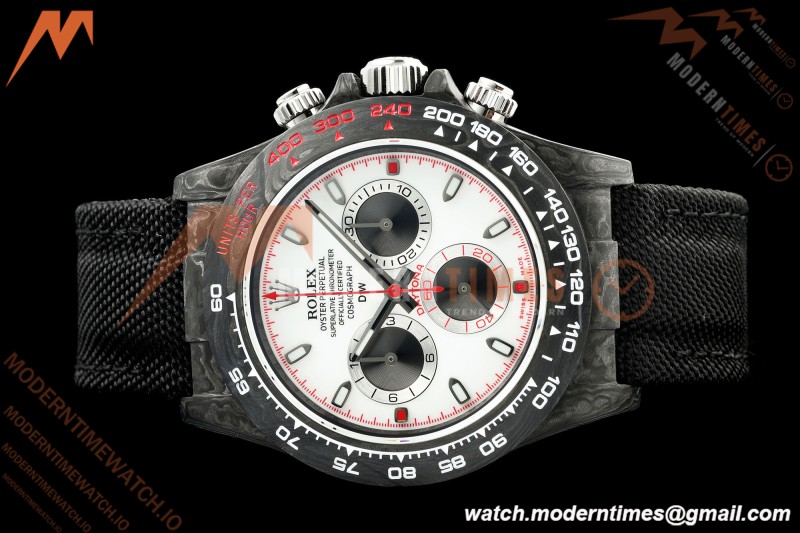 Rolex - Daytona 40mm DiW Speedster White Black Carbon Fiber FC/NY White Dial N6F SA4130