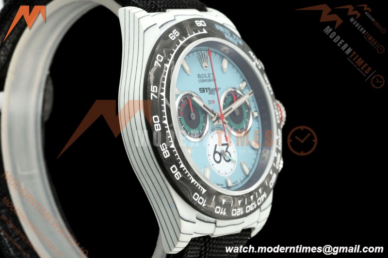 Rolex - Daytona 40mm DiW Porsche 911 S/T White Carbon Fiber FC/NY Blue Dial Sonic SA4130 | 롤렉스 - 데이토나 40mm DiW 포르쉐 911 S/T 화이트 카본 파이버 FC/NY 블루 다이얼 소닉 SA4130
