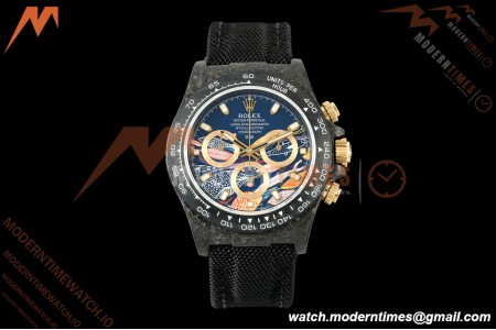 Rolex - Daytona 40mm DiW Blue Fish Black Carbon Fiber FC/NY Black Dial Sonic SA4130