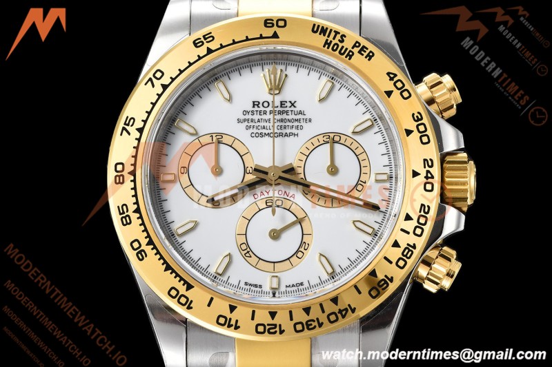 Rolex - Daytona 126503 40mm Gain Weight YG/SS Wht/Stk VSF V3 DD4131