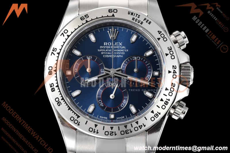 Rolex - Daytona 116509 40mm Gain Weight SS/SS Blu/Stk VSF V3 DD4130
