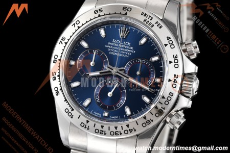 Rolex - Daytona 116509 40mm Gain Weight SS/SS Blu/Stk VSF V3 DD4130