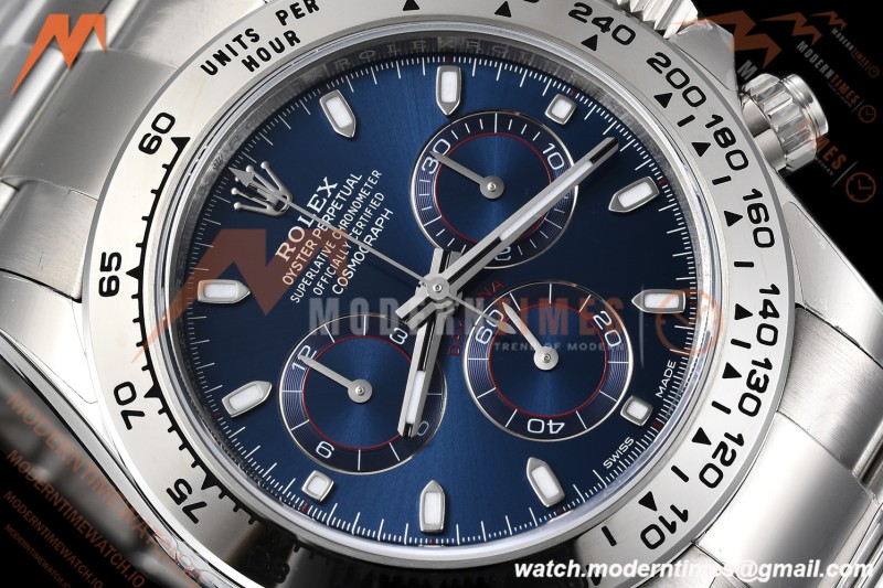 Rolex - Daytona 116509 40mm Gain Weight SS/SS Blu/Stk VSF V3 DD4130