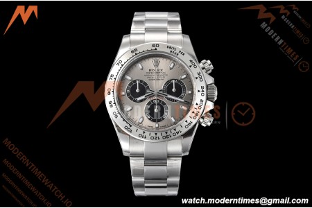 Rolex - Daytona 116509 40mm Gain Weight SS/SS Grey/Blk/Stk VSF V3 DD4130