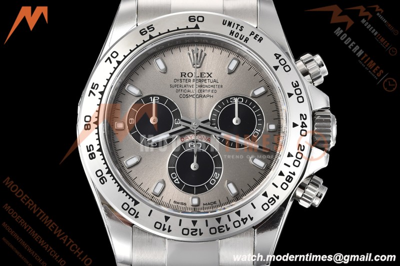 Rolex - Daytona 116509 40mm Gain Weight SS/SS Grey/Blk/Stk VSF V3 DD4130