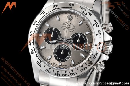 Rolex - Daytona 116509 40mm Gain Weight SS/SS Grey/Blk/Stk VSF V3 DD4130