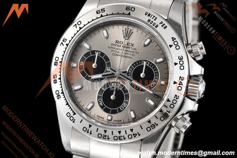 Rolex - Daytona 116509 40mm Gain Weight SS/SS Grey/Blk/Stk VSF V3 DD4130