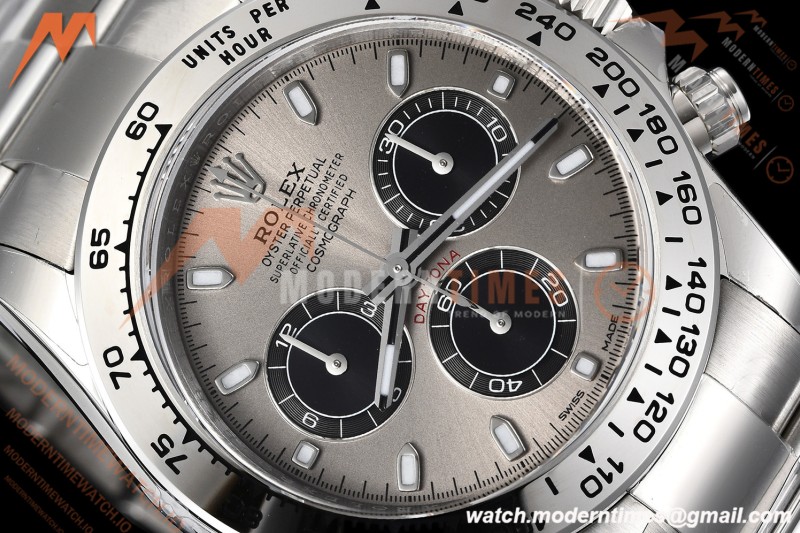 Rolex - Daytona 116509 40mm Gain Weight SS/SS Grey/Blk/Stk VSF V3 DD4130