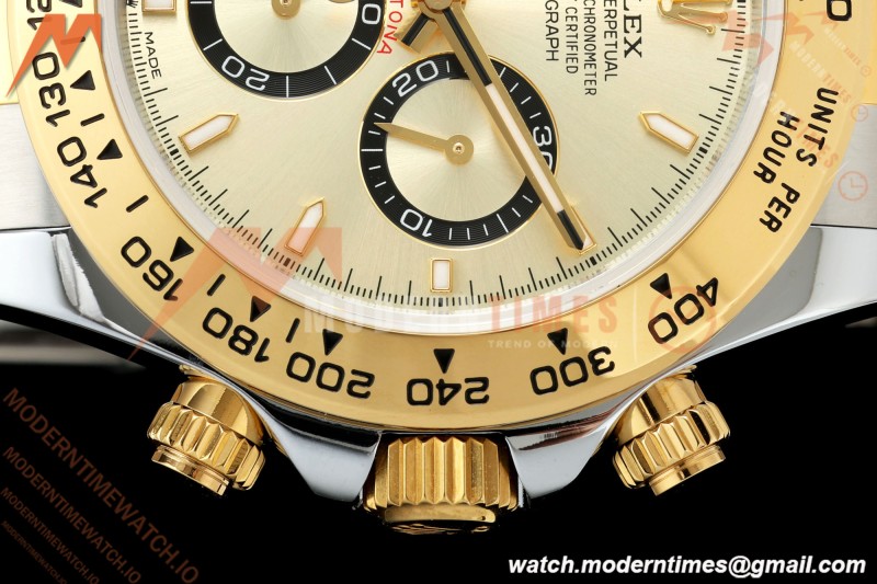 Rolex - Daytona 126503 40mm Gain Weight YG/SS Gold/Stk QF V6 SH4131 | 롤렉스 - 데이토나 126503 40mm 게인 웨이트 YG/SS 골드/Stk QF V6 SH4131