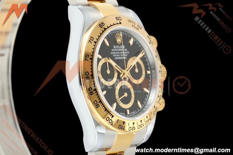 Rolex - Daytona 126503 40mm Gain Weight YG/SS Blk/Stk QF V6 SH4131