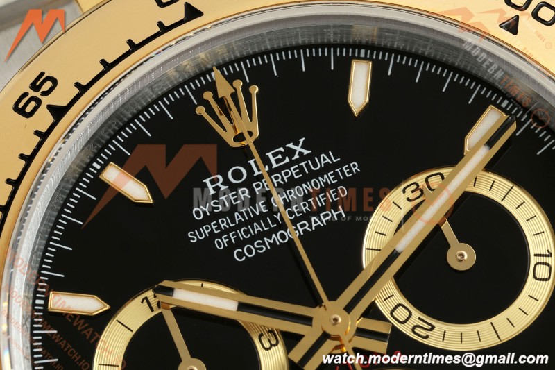 Rolex - Daytona 126503 40mm Gain Weight YG/SS Blk/Stk QF V6 SH4131