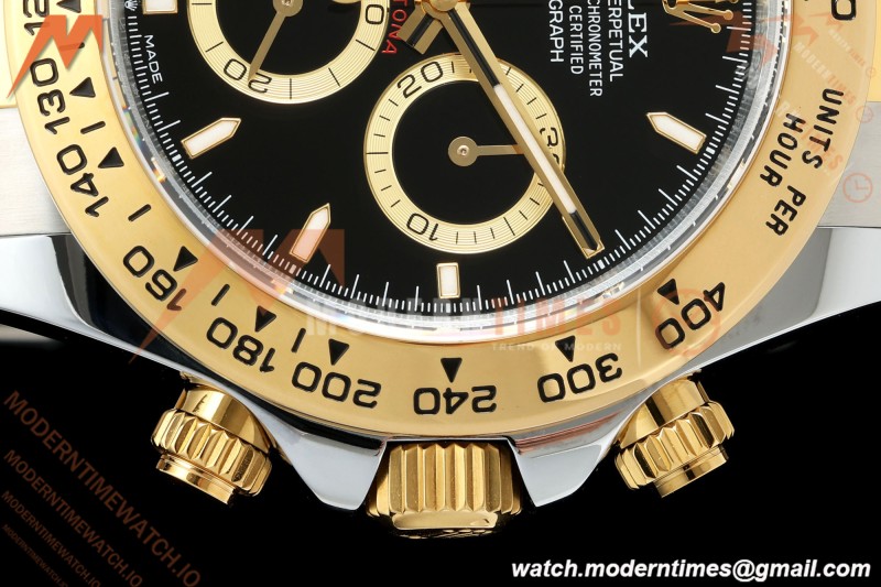 Rolex - Daytona 126503 40mm Gain Weight YG/SS Blk/Stk QF V6 SH4131