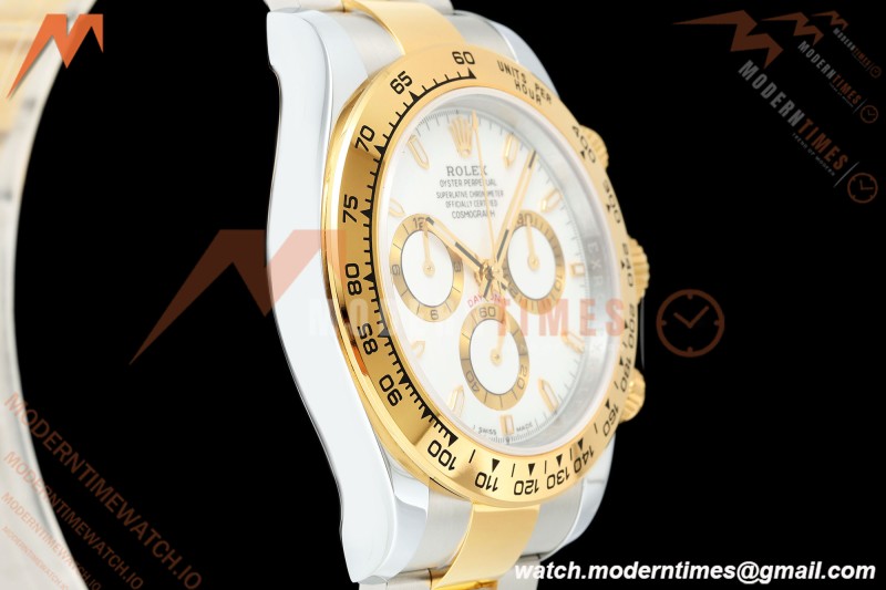 Rolex - Daytona 126503 40mm Gain Weight YG/SS Wht/Stk QF V6 SH4131