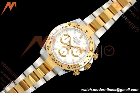Rolex - Daytona 126503 40mm Gain Weight YG/SS Wht/Stk QF V6 SH4131 | 롤렉스 - 데이토나 126503 40mm 게인 웨이트 YG/SS 화이트/스틸 QF V6 SH4131