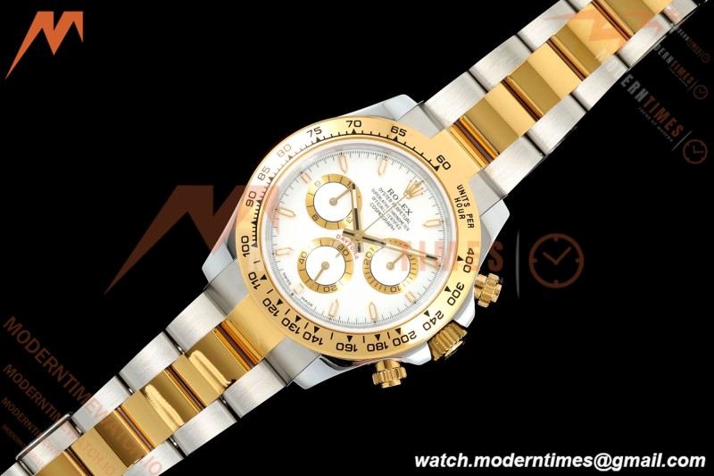 Rolex - Daytona 126503 40mm Gain Weight YG/SS Wht/Stk QF V6 SH4131