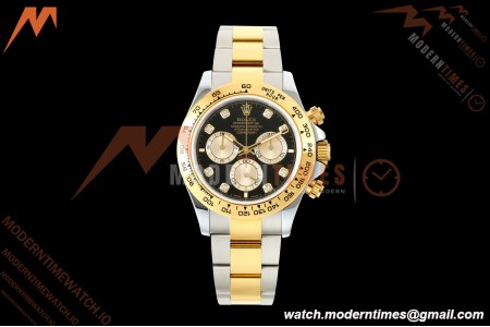Rolex - Daytona 126503 40mm Gain Weight YG/SS Blk/Gold/Dia QF V6 SH4131 | 롤렉스 - 데이토나 126503 40mm 게인 웨이트 YG/SS 블랙/골드/다이아 QF V6 SH4131